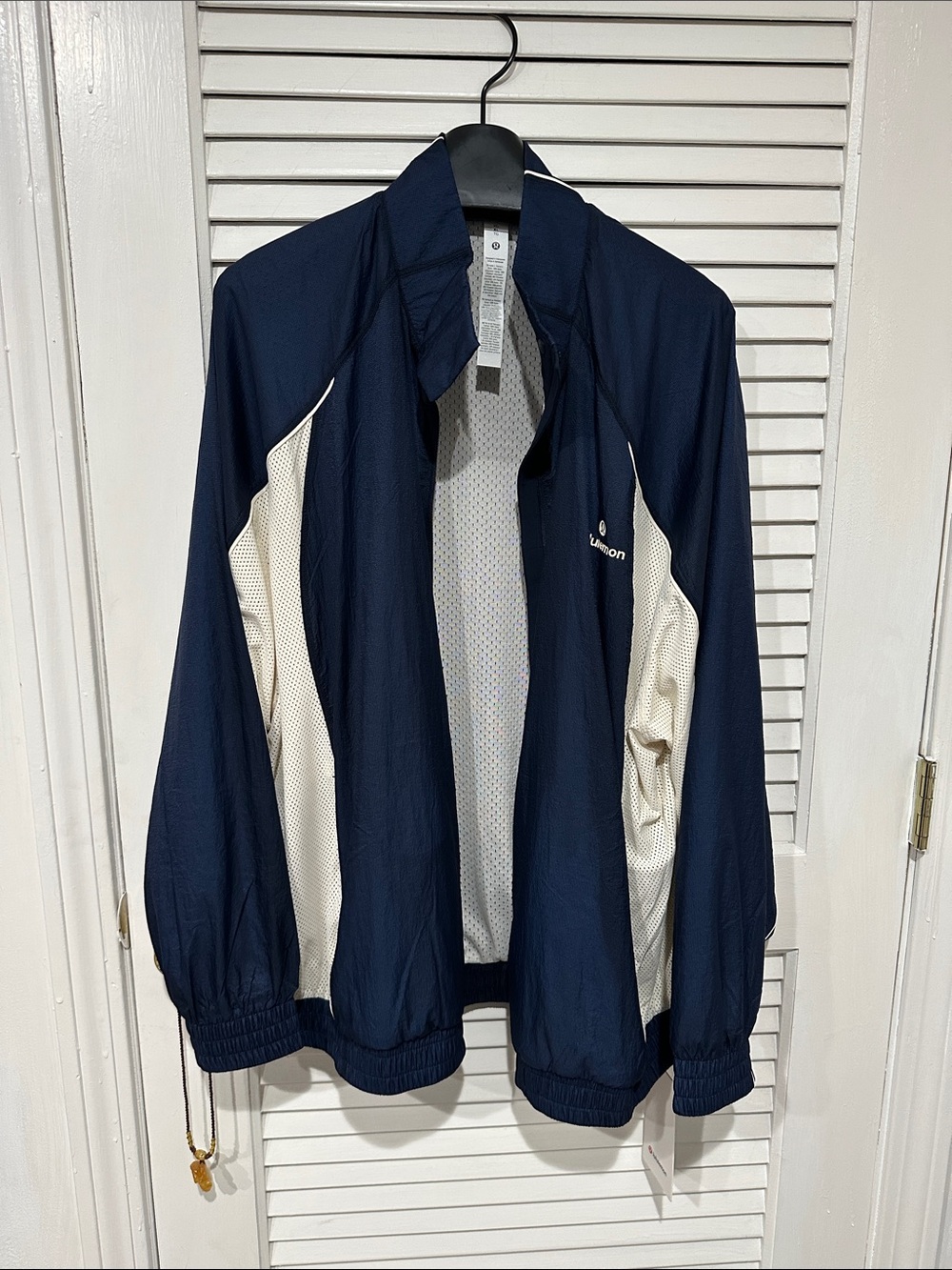 lululemon athletica Navy and Cream Bomber Jacket